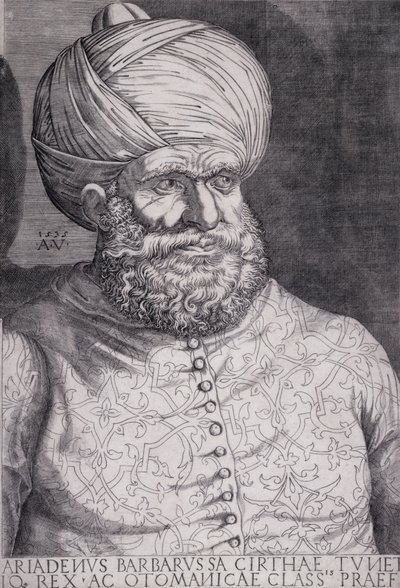 Barbarossa (Khayr ad-Din) (d.1546) 1535 by Agostino Musi